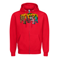Red mama with sunflower Zipper Hoodie - HRA Design Shop
