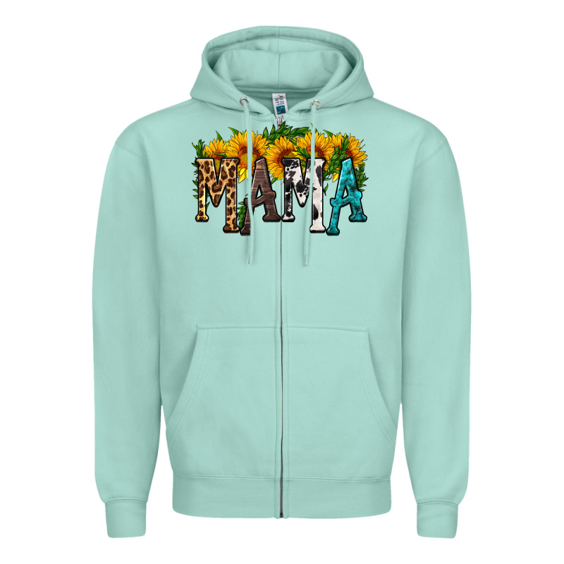 Mama With Sunflower Zipper Hoodie by HRA Design Shop | Teevron