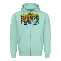 Seafoam mama with sunflower Zipper Hoodie - HRA Design Shop
