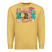 Antique Gold blessed nurse Premium Sweatshirt - AdoDesignShop