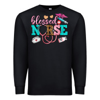Black blessed nurse Premium Sweatshirt - AdoDesignShop