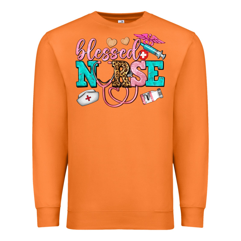 Blessed Nurse Premium Sweatshirt by AdoDesignShop | Teevron