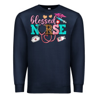 Navy blessed nurse Premium Sweatshirt - AdoDesignShop