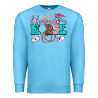 Ocean Blue blessed nurse Premium Sweatshirt - AdoDesignShop