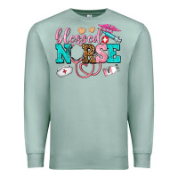 Seafoam blessed nurse Premium Sweatshirt - AdoDesignShop