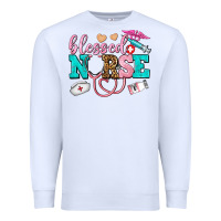 White blessed nurse Premium Sweatshirt - AdoDesignShop