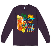 Plum sunshine and sweet tea Long Sleeve Tee - texasbilliewilder