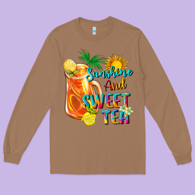 Sunshine And Sweet Tea Long Sleeve Tee Designed By Texasbilliewilder