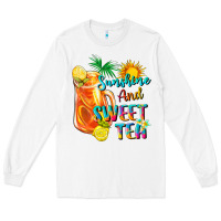 White sunshine and sweet tea Long Sleeve Tee - texasbilliewilder