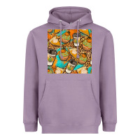 Lavender autumn cupcakes seamless pattern Heavyweight Hoodie - BundleAndBundleShop