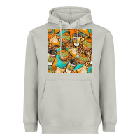 Moon Dust autumn cupcakes seamless pattern Heavyweight Hoodie - BundleAndBundleShop