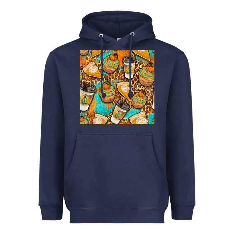 Autumn Cupcakes Seamless Pattern Heavyweight Hoodie by BundleAndBundleShop | Teevron