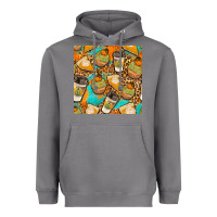 Storm autumn cupcakes seamless pattern Heavyweight Hoodie - BundleAndBundleShop