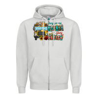 Dove Grey They See Me Rollin' They Waiting Zipper Hoodie - CowhideDigitalArt