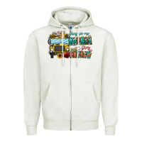 Oatmeal Heather They See Me Rollin' They Waiting Zipper Hoodie - CowhideDigitalArt