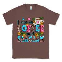 Chestnut i run on coffee and sarcasm Classic Tee - Zillion Design Studio