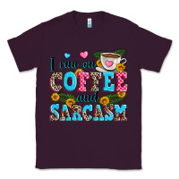 Plum i run on coffee and sarcasm Classic Tee - Zillion Design Studio