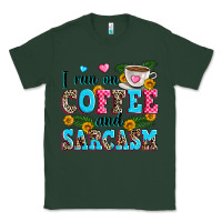 Sports Green i run on coffee and sarcasm Classic Tee - Zillion Design Studio
