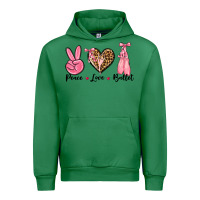 Emerald peace love ballet Urban Hoodie - NancyCooperArtShop