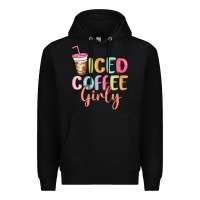 Black iced coffee girly Premium Hoodie - MaliasSmallBusiness
