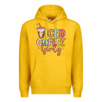 Lemon iced coffee girly Premium Hoodie - MaliasSmallBusiness