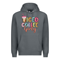 Rock iced coffee girly Premium Hoodie - MaliasSmallBusiness