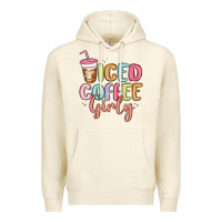 Sandshell iced coffee girly Premium Hoodie - MaliasSmallBusiness