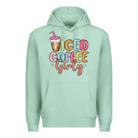 Seafoam iced coffee girly Premium Hoodie - MaliasSmallBusiness