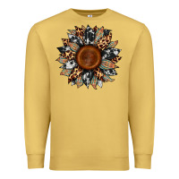 Cowhide Leopard Aztec Sunflower Premium Sweatshirt | Teevron