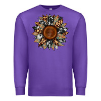 Purple cowhide leopard aztec sunflower Premium Sweatshirt - Artiststas