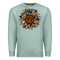 Seafoam cowhide leopard aztec sunflower Premium Sweatshirt - Artiststas