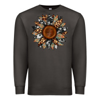 Smoke cowhide leopard aztec sunflower Premium Sweatshirt - Artiststas