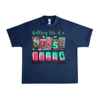 Navy battery life of a nurse Urban Heavy Tee - RanaPortraitStore