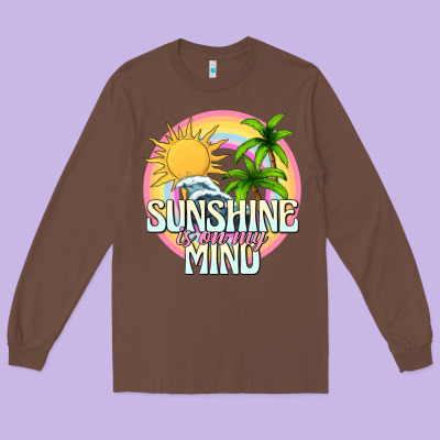 Sunshine Is On My Mind Long Sleeve Tee Designed By Texasbilliewilder