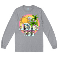 Heather Grey sunshine is on my mind Long Sleeve Tee - texasbilliewilder