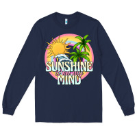 Navy sunshine is on my mind Long Sleeve Tee - texasbilliewilder