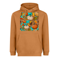 Meerkat fall pumpkin seamless pattern Heavyweight Hoodie - BundleAndBundleShop