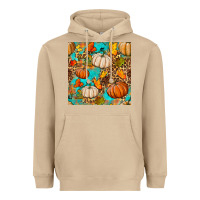 Mushroom fall pumpkin seamless pattern Heavyweight Hoodie - BundleAndBundleShop