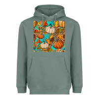 Sage fall pumpkin seamless pattern Heavyweight Hoodie - BundleAndBundleShop