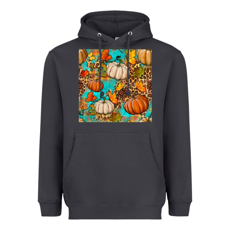 Fall Pumpkin Seamless Pattern Heavyweight Hoodie by BundleAndBundleShop | Teevron