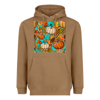 Toasted Coconut fall pumpkin seamless pattern Heavyweight Hoodie - BundleAndBundleShop