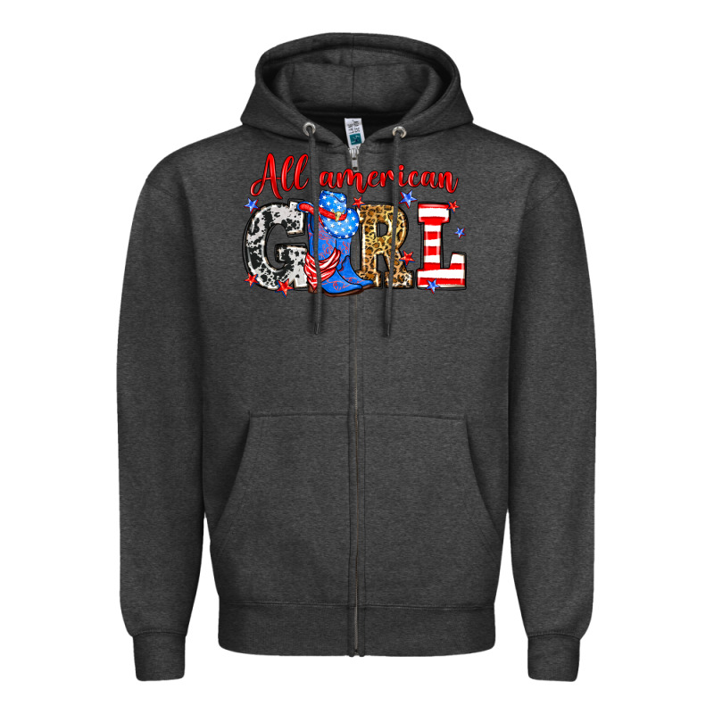 All American Girl Zipper Hoodie by Neo Western | Teevron