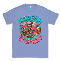 Colony Blue i hate everyone but coffee helps Classic Tee - Zillion Design Studio