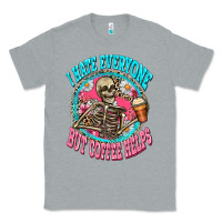 Heather Grey i hate everyone but coffee helps Classic Tee - Zillion Design Studio