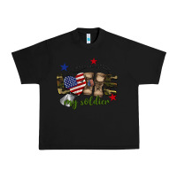Black Love My Soldier Urban Heavy Tee - BarkalooDesign