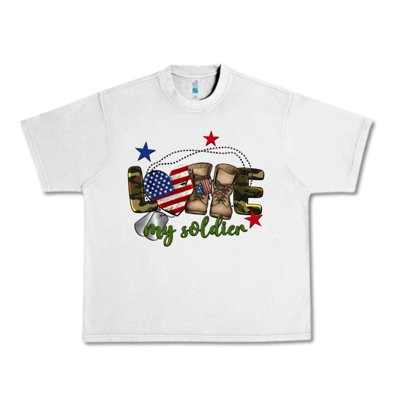 Love My Soldier Urban Heavy Tee by BarkalooDesign | Teevron