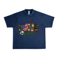 Navy Love My Soldier Urban Heavy Tee - BarkalooDesign