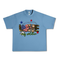 Pebble Blue Love My Soldier Urban Heavy Tee - BarkalooDesign