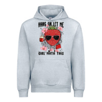 Heather Grey hang on let me girl math this Urban Hoodie - MaliasSmallBusiness