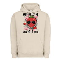 Pigment French Oak hang on let me girl math this Urban Hoodie - MaliasSmallBusiness